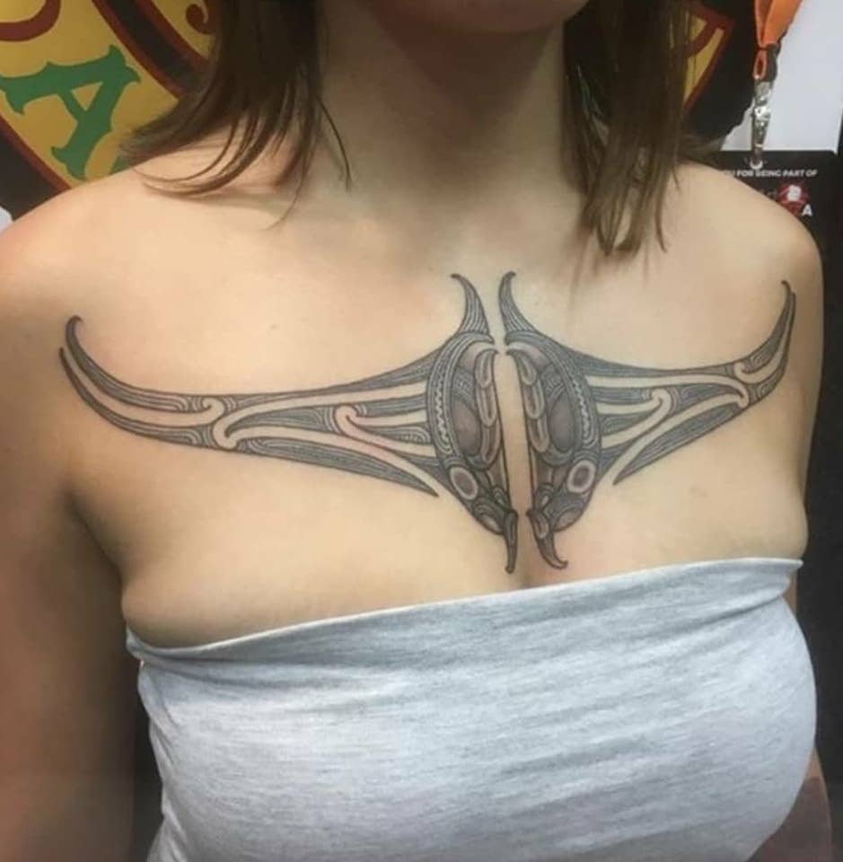 Share 185+ maori chest tattoo