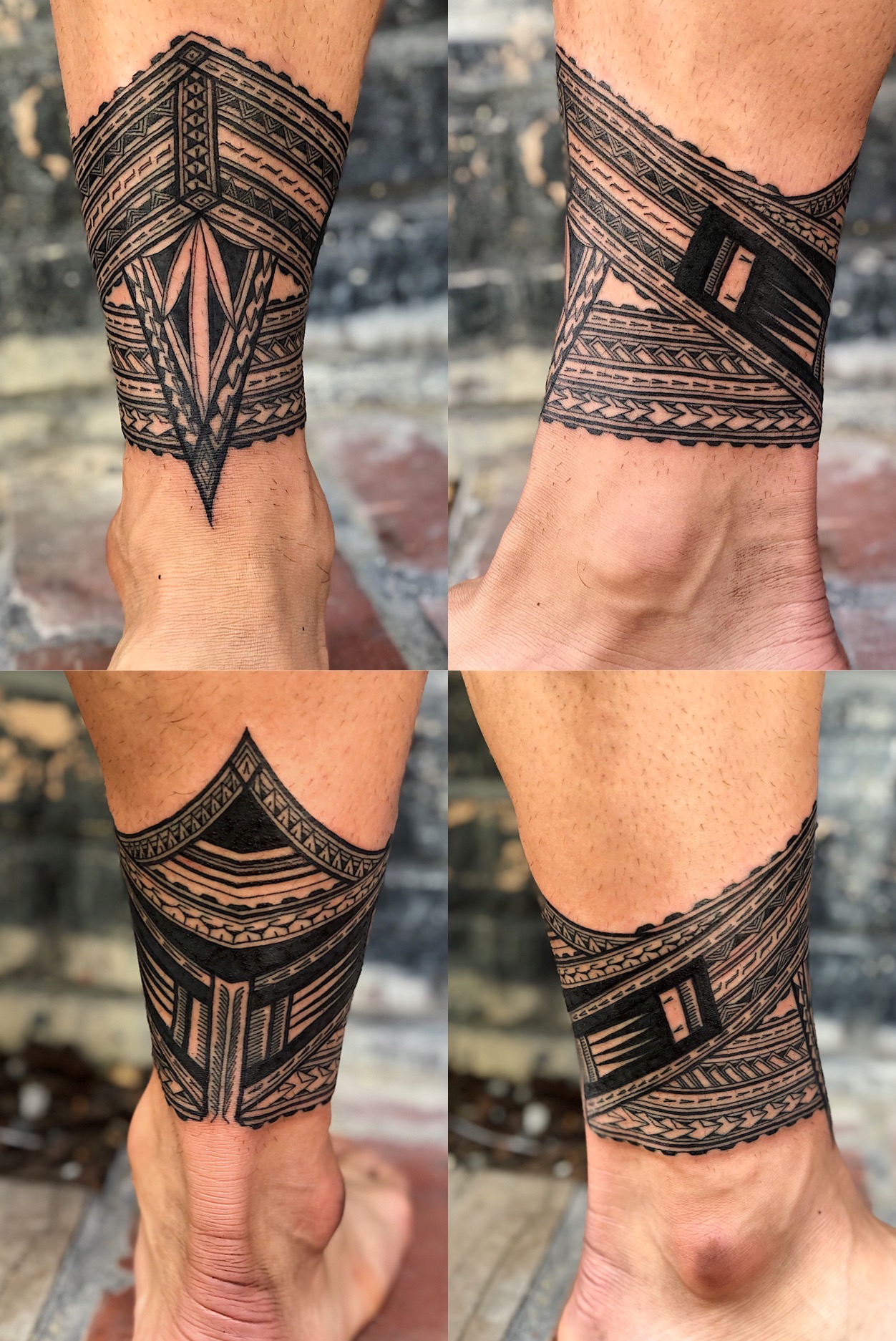 Tribal ankle wrap-around... - Atan Sanchez Tattoo Studio | Facebook