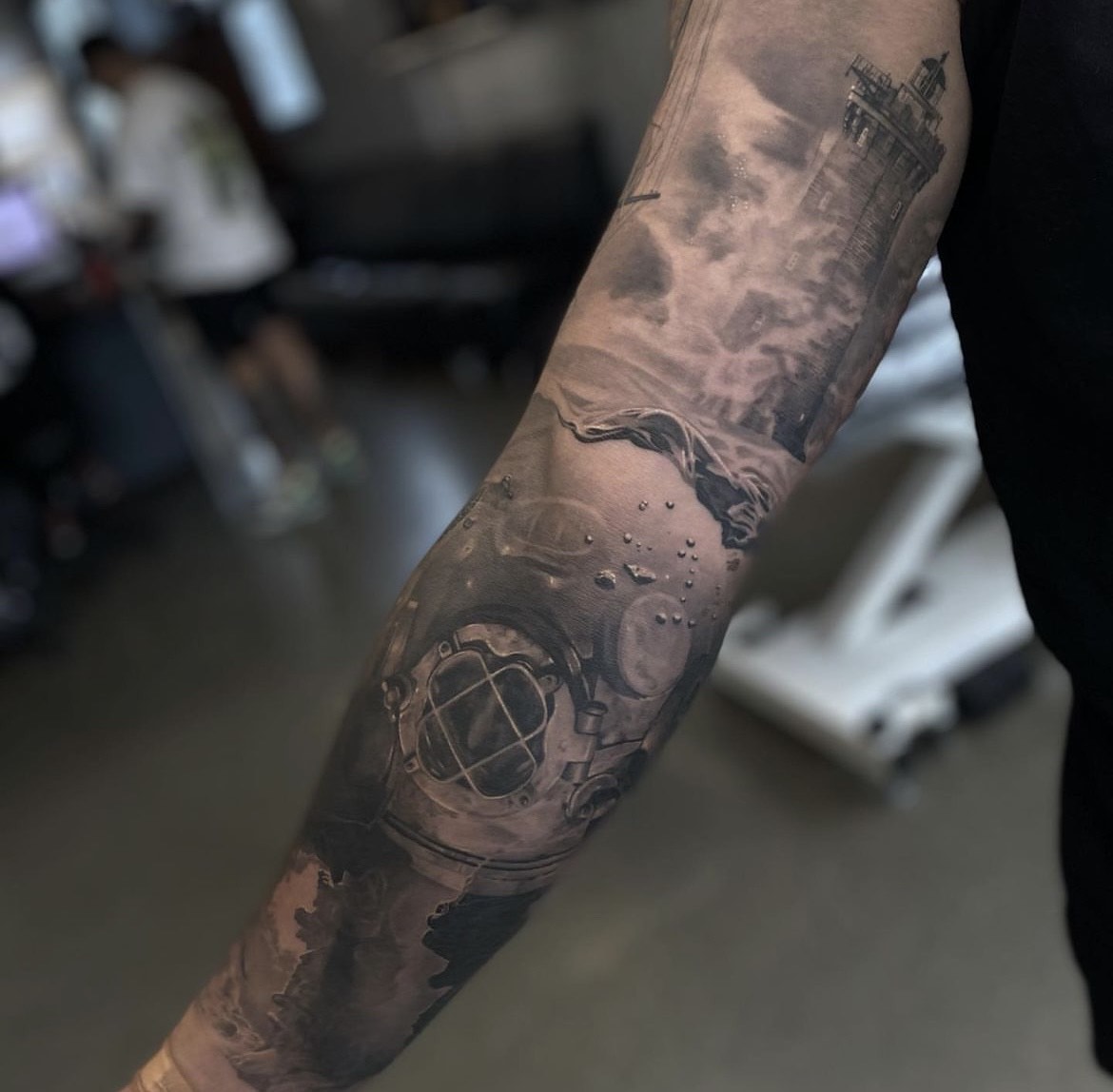 Black and gray detailed tattoo realism by Nick Imms  iNKPPL