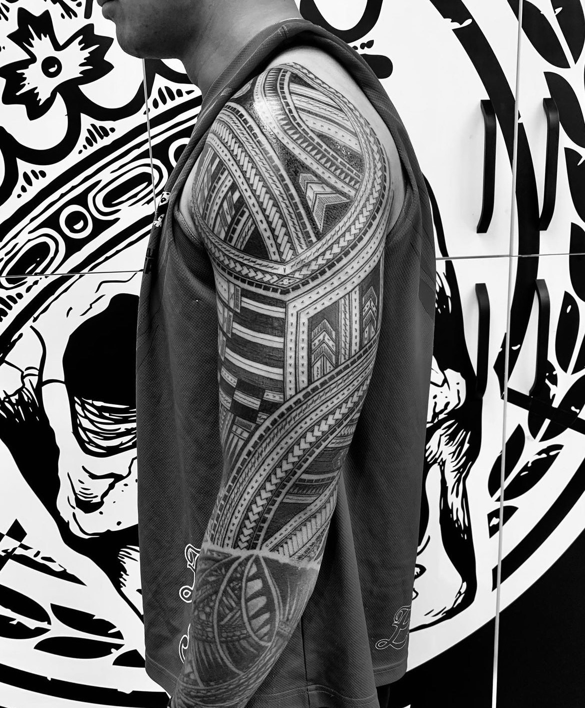 Japanese/Polynesian half-sleeve. Koi originally by Nick of Heart and Soul  Ink, Waipahu, Hawaii. Poly/lotus and koi touch up by Buddha at Poly Roots  Tattoo, Kapolei, Hawaii. : r/tattoos