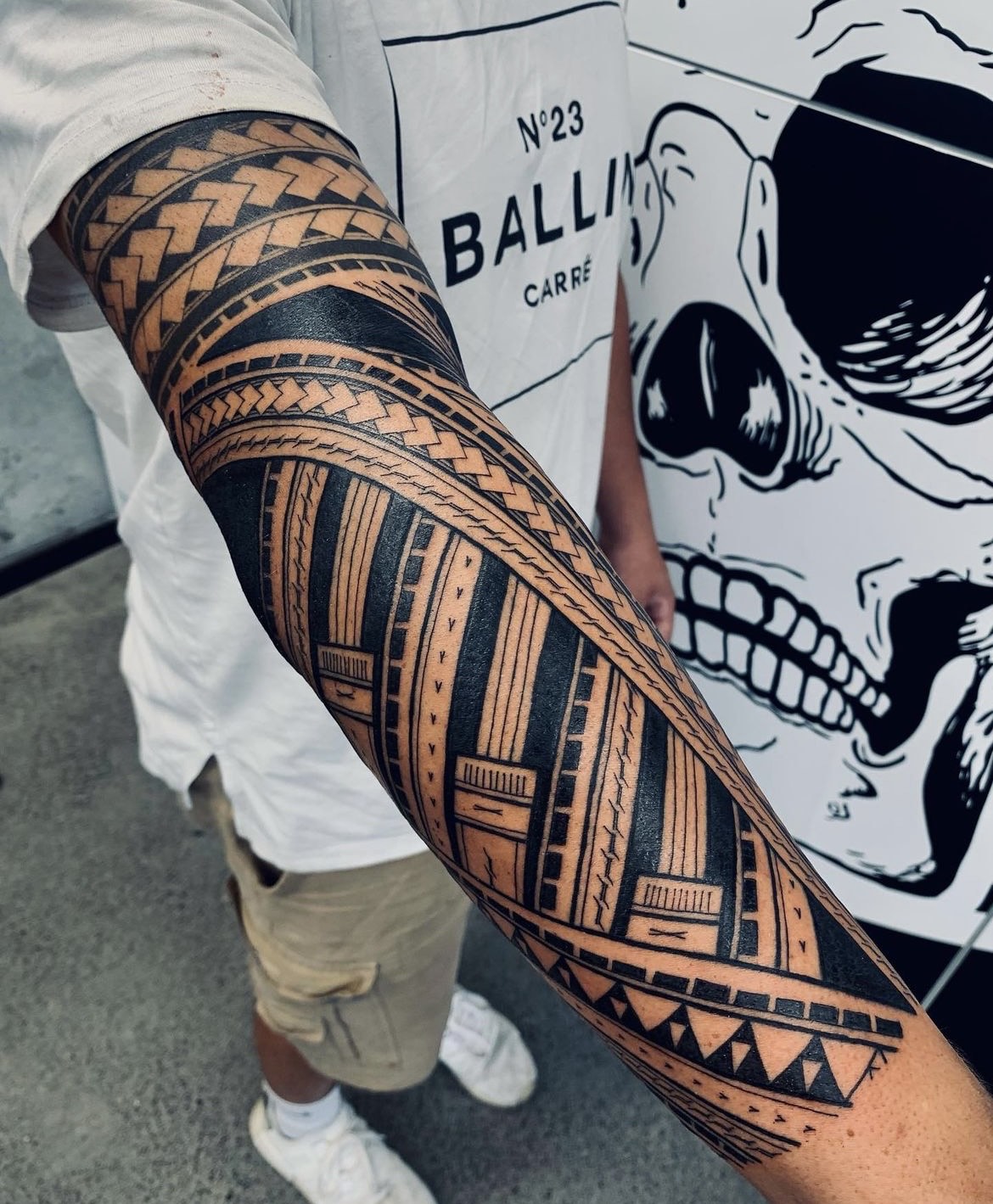 Nk TattOo Tahiti | Tattoo genou homme par Niko #tiki #kneetattoo #tahiti  #polynesiantattoo #polynesian #tattoo | Instagram
