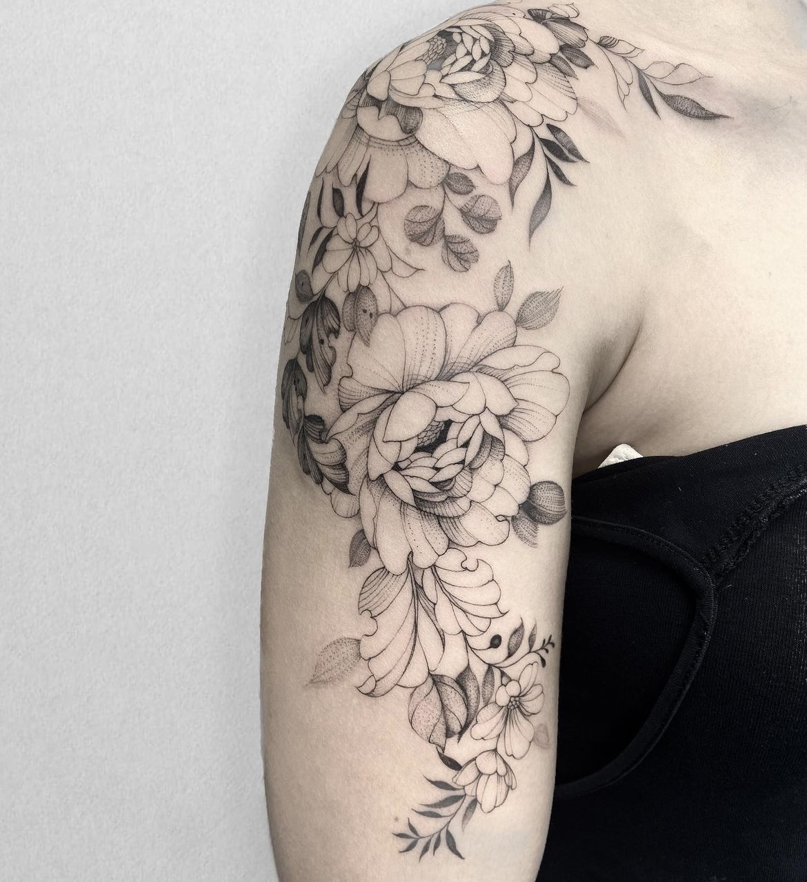 Flower tattoos | Hart & Huntington Tattoo Co. Las Vegas